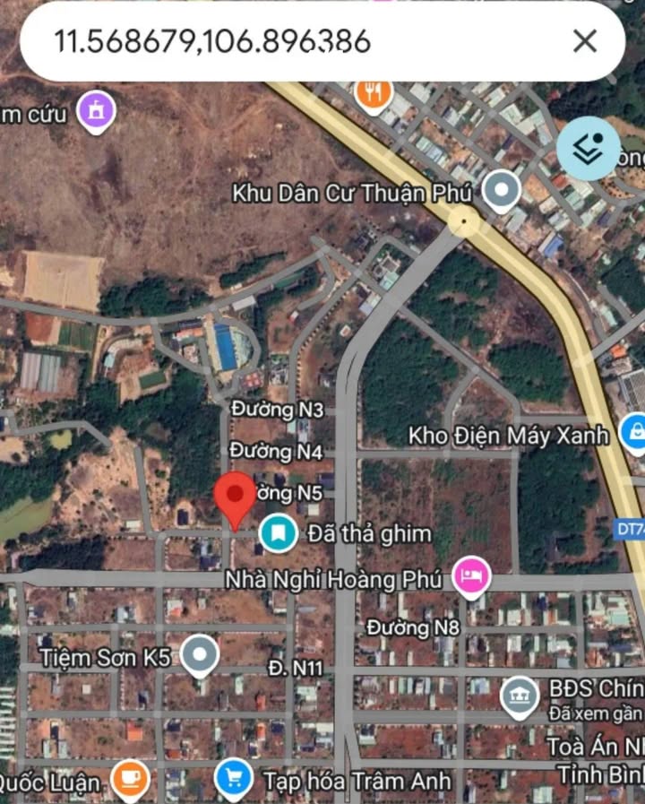 Đất nền góc 2 mặt tiền khu biệt thự Cao Su Đồng Phú, 300m² giá chỉ 2.5 tỷ