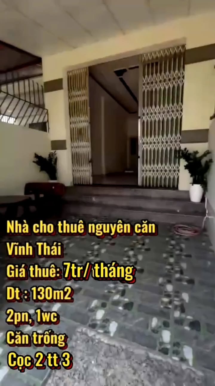 Nhà cho thuê Vĩnh Thái 130m² giá 5 triệu - Không thể bỏ lỡ!