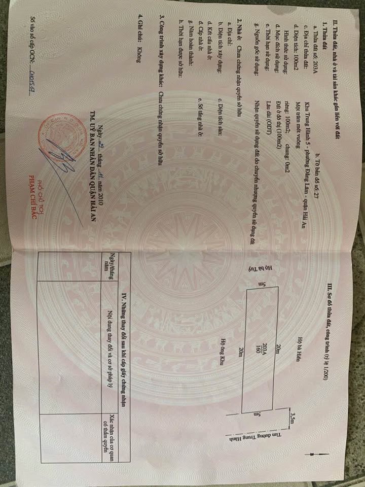 Bán gấp FrontHouse 100m² đường Trung Hành, Đằng Lâm - Kinh doanh sầm uất!