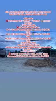 Bán 6 Lô Liền Kề Mặt Tiền Núi Cấm 2 Vĩnh Thái - Giá từ 3.5 tỷ, Pháp lý sổ hồng