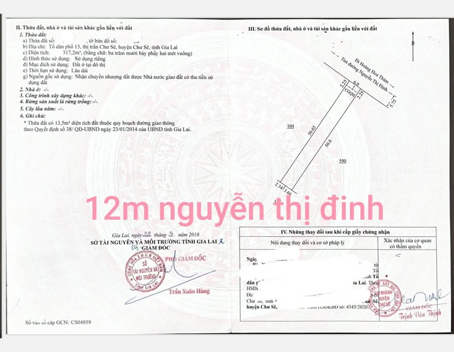 Đất nền chính chủ đường Nguyễn Thị Định, Pleiku 600m² giá 150 tỷ - Cơ hội đầu tư hấp dẫn!