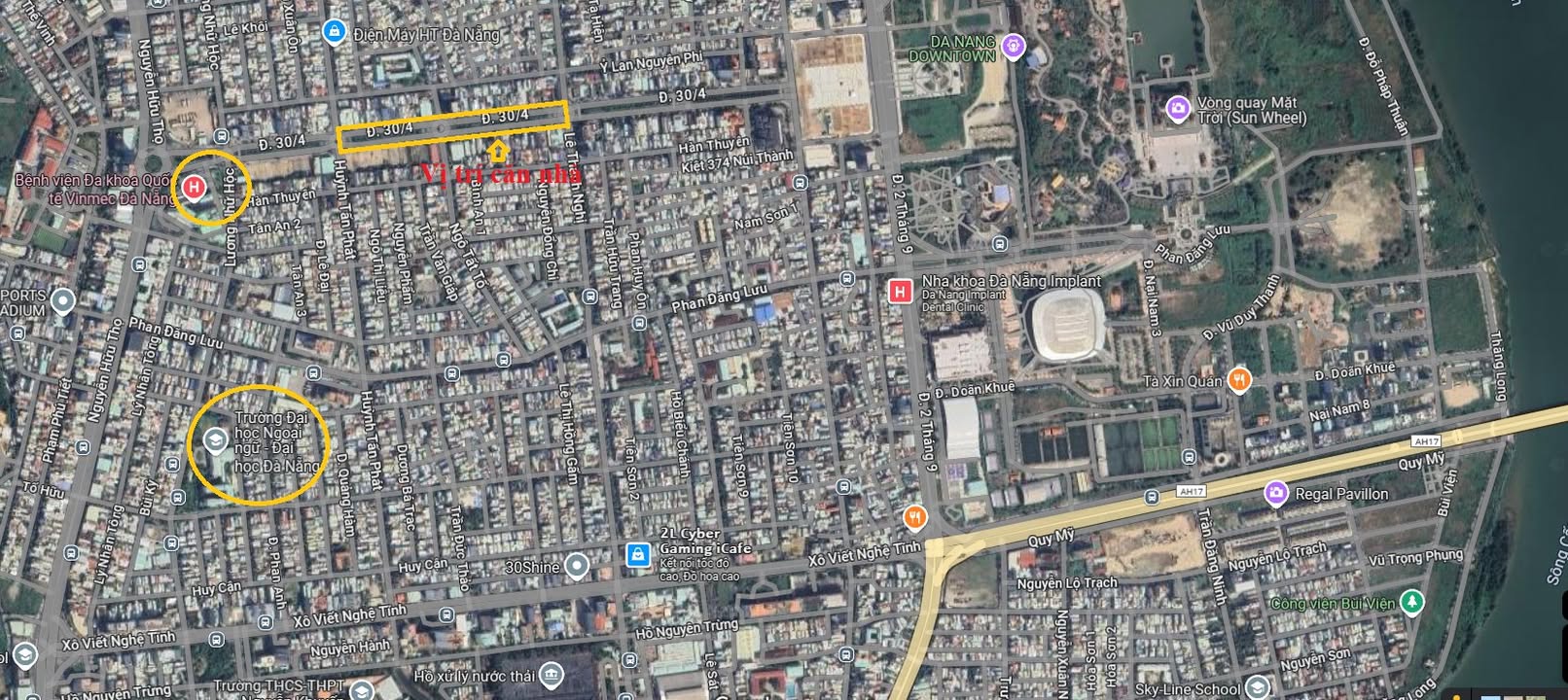 Cho thuê nhà nguyên căn 4 tầng Đường 30 Tháng 4 Hải Châu Đà Nẵng, 140m² - Mặt tiền lý tưởng cho văn phòng!