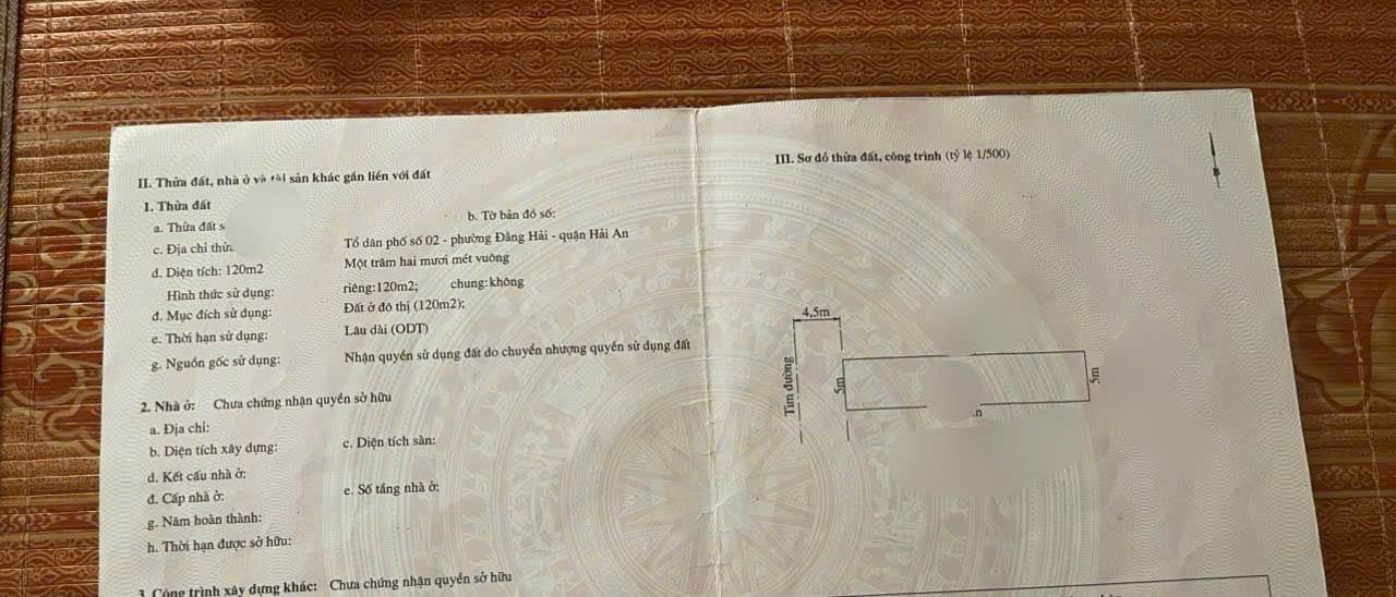 Đất nền Đằng Hải Hải Phòng 120m² giá 5.28 tỷ - Đầu tư sinh lời ngay!