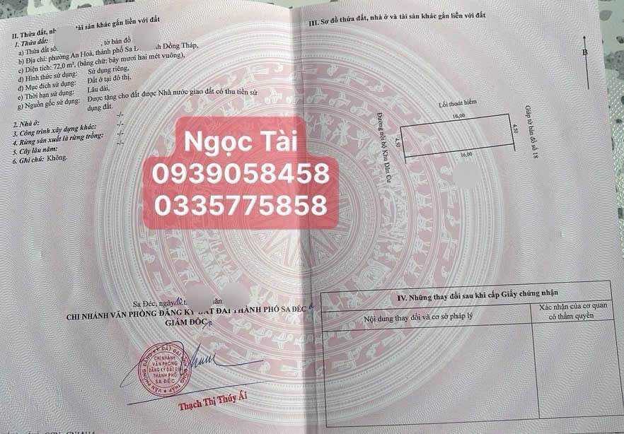 Đất nền KDC Tân Hòa, An Hòa, 72m² giá 1 tỷ - Vị trí đẹp, tiện ích xung quanh!