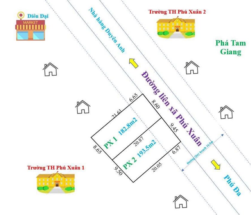 Mặt tiền kinh doanh Phú Hồ 187m² giá 799 triệu - Cơ hội đầu tư không thể bỏ lỡ!