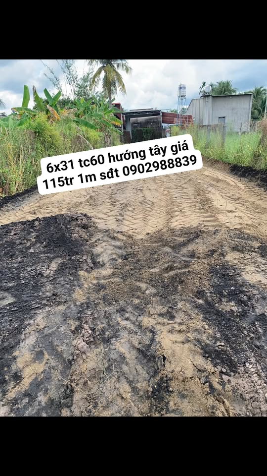 Đất thổ cư Trường Tây, Hòa Thành, 186m² giá 213 triệu - Hướng Tây, thương lượng tốt!