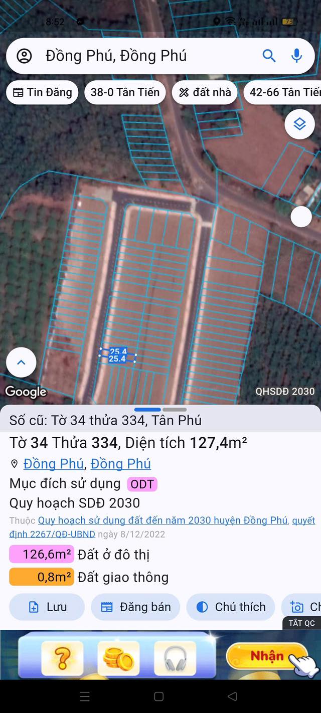 Đất nền Tân Phú 125m² giá 460 triệu - Vị trí đẹp, đầu tư sinh lời!