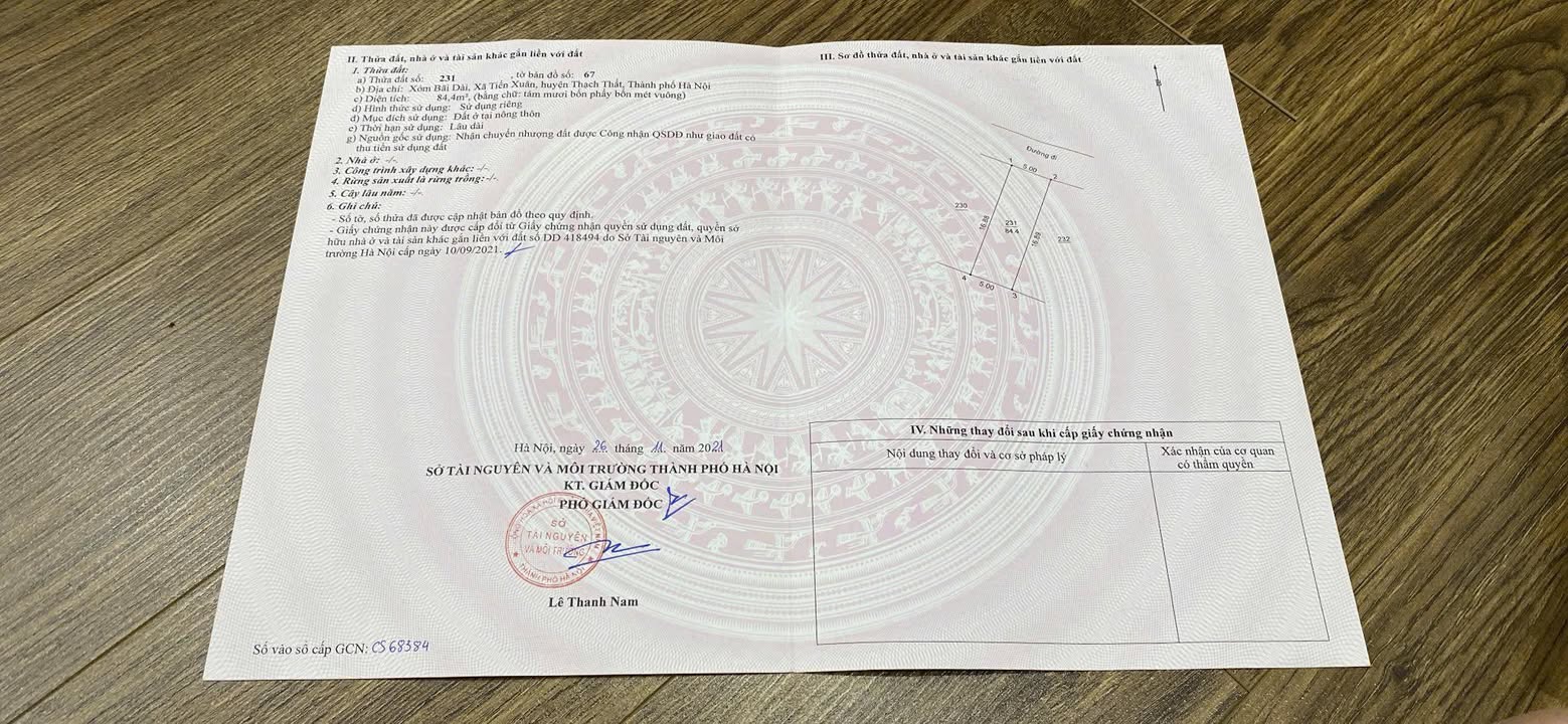 Đất thổ cư Tiến Xuân 84m² giá 2 tỷ - Cơ hội đầu tư hiếm có!