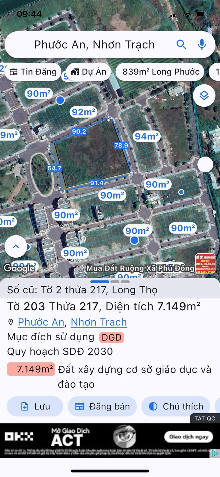 Đất nền Khu dân cư Tiến Lộc, Phước An, Đồng Nai 94m² - Cơ hội đầu tư hấp dẫn!