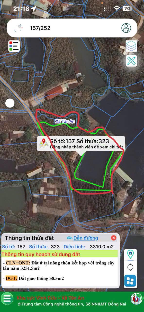 Đất nền 5.300m² Tân An, Vĩnh Cửu - Đầu tư sinh lời, giá chỉ 3 tỷ!