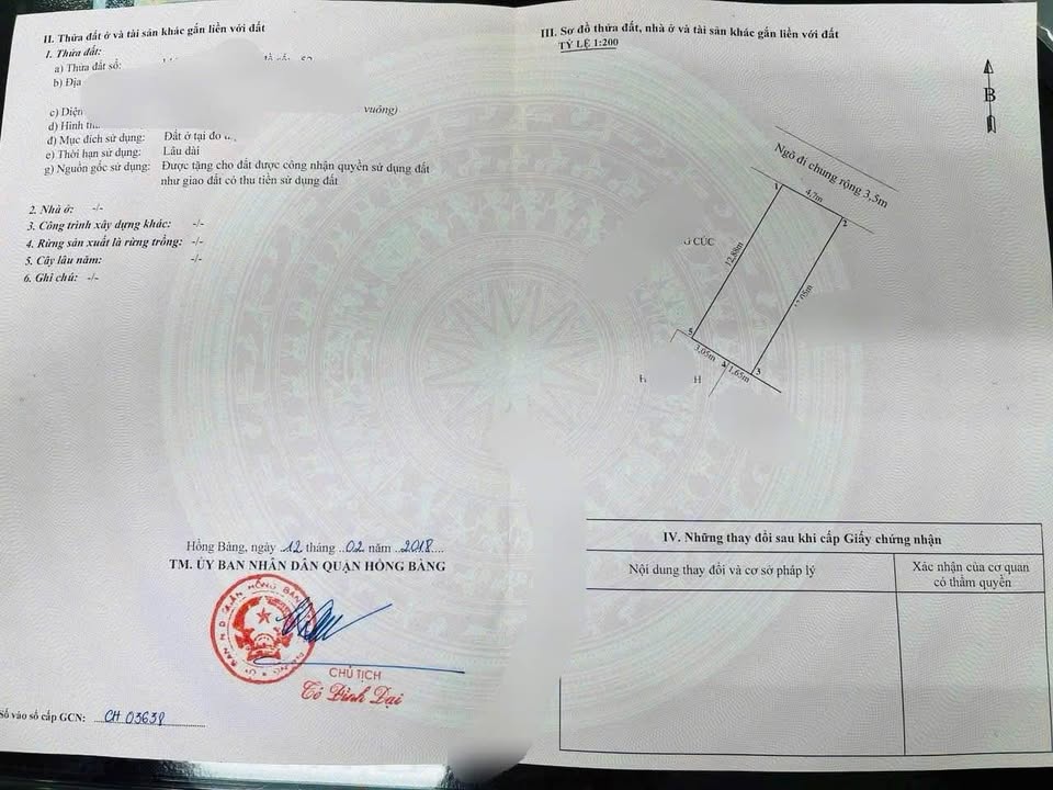 Đất An Lạc Sở Dầu Hồng Bàng 61m² giá 2.4 tỷ - Đường rộng, ô tô đỗ tận nơi!