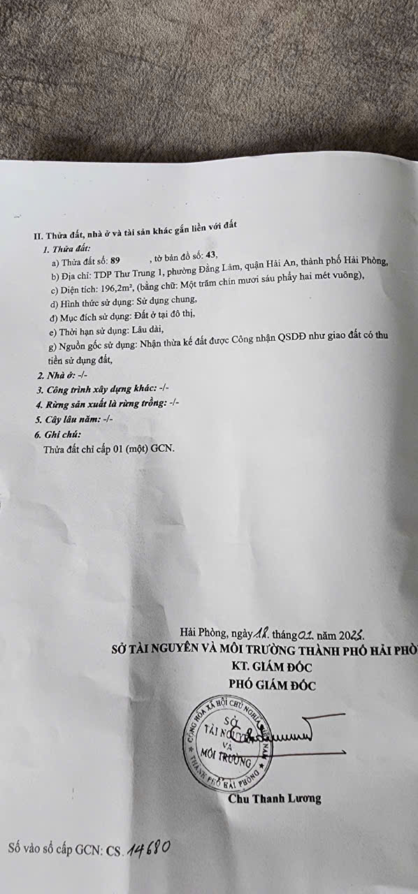 Bán nhà mặt đường Ngô Gia Tự, Hải An 196m² giá 17.64 tỷ - Vị trí đắc địa, kinh doanh thuận lợi!