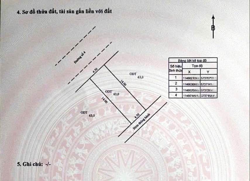 Đất nền đường số 4, Khu Tây Đại Học, Long Xuyên 63m² giá 1.4 tỷ - Sổ đỏ sang tên nhanh!