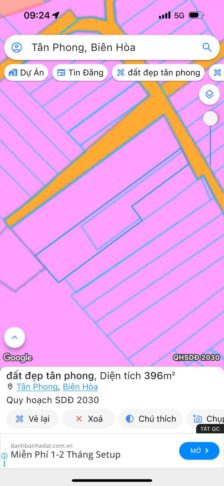 Đất thổ cư 200m² tại Tân Phong, Biên Hòa giá chỉ 5.8 tỷ - Cơ hội đầu tư tuyệt vời!