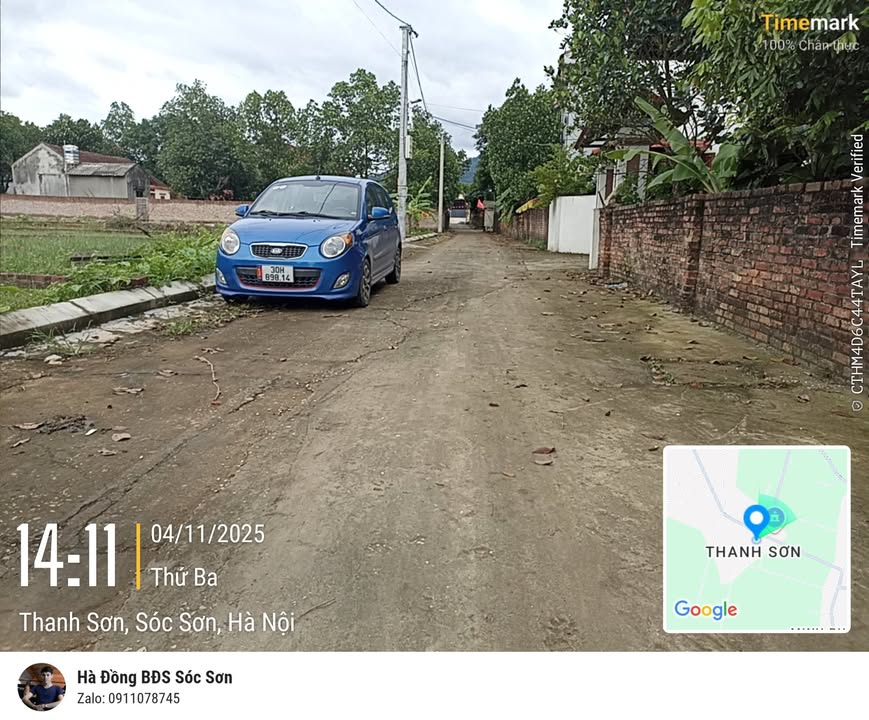 Đất thổ cư Kim Anh, Sóc Sơn 112m² - Ngõ thông ô tô tránh