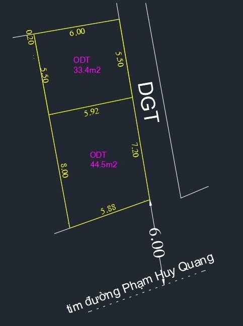 Đất lô góc mặt phố Phạm Huy Quang, 45m², giá 3 tỷ - Đầu tư sinh lời ngay!