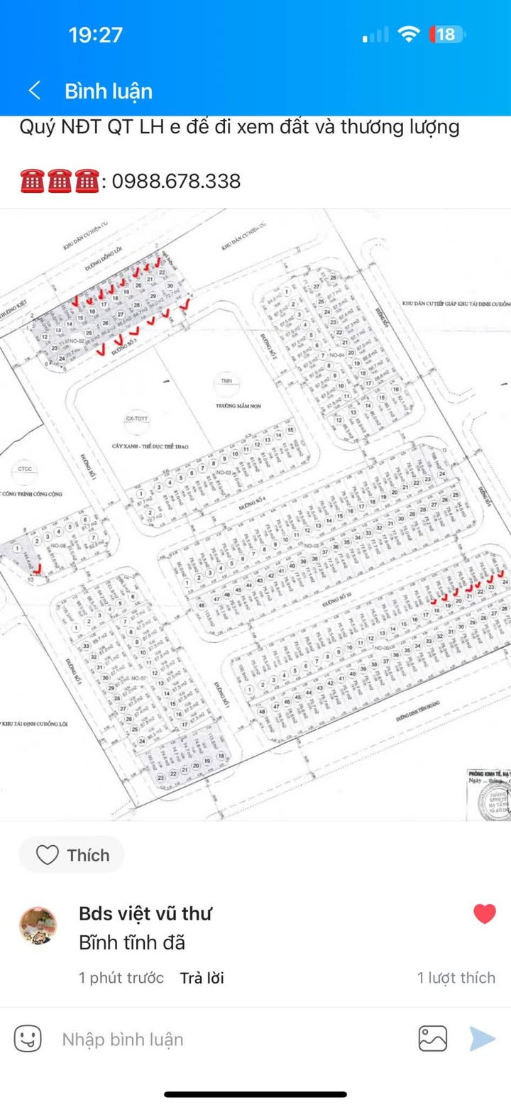 Đất mặt đường Đồng Lôi - Thái Bình 55m² giá 3 tỷ - Vị trí đắc địa, thuận lợi kinh doanh!
