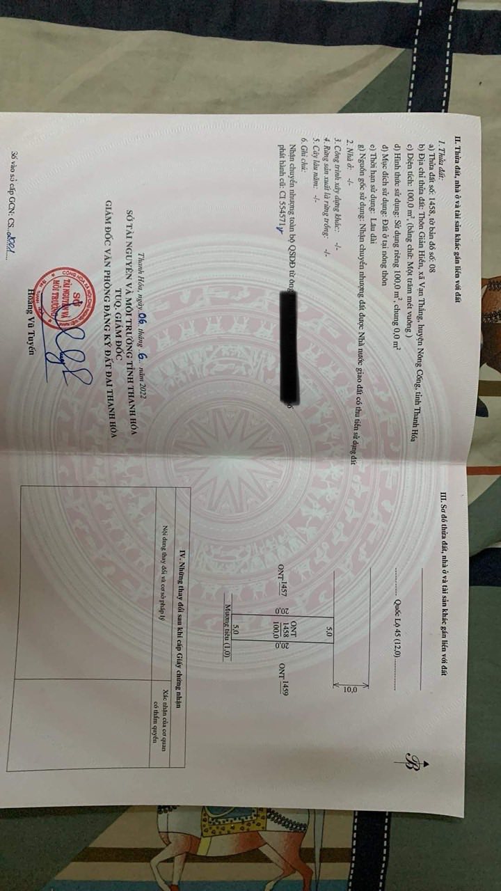 Đất nền mặt tiền QL45, thôn Giãn Hiền, 100m² - Giá hợp lý, tiềm năng đầu tư!