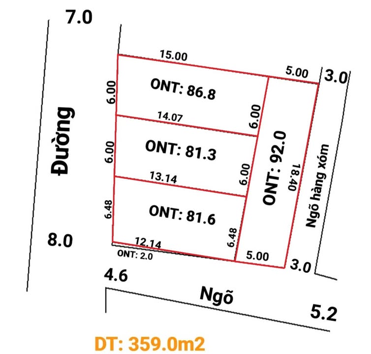 Đất nền phân lô 359m² Đông Sơn, Phú Nghĩa - Lô góc 3 mặt tiền, giá thỏa thuận!