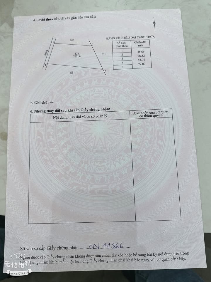 Đất 1 sào Láng Dài Đất Đỏ 3600m² giá 699 triệu - Đường ô tô 4m, sổ hồng chính chủ!