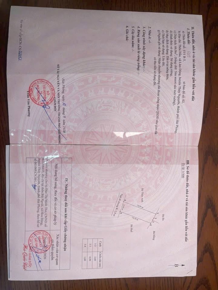 Đất nền Lâm Động, Thủy Nguyên 66m² giá 1.3 tỷ - Vị trí đắc địa, ô tô đỗ cửa!