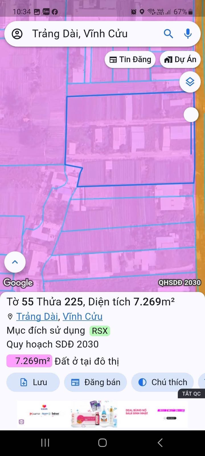 Lô đất Trảng Dài, Biên Hòa 100m² giá chỉ 560 triệu - Cơ hội vàng cho tài chính thấp!