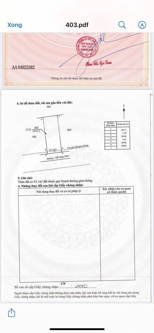Đất nền 1000m² phường Thành Nhất, Buôn Ma Thuột giá chỉ 1.28 tỷ - Đường nhựa vào hồ Ông Ngải