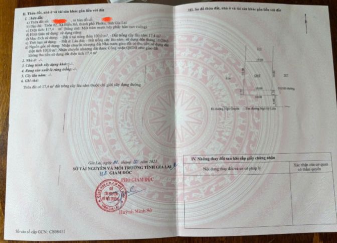 Đất nền mặt tiền Ngô Sỹ Liên Pleiku 500m² - Pháp lý rõ ràng, giá thỏa thuận!