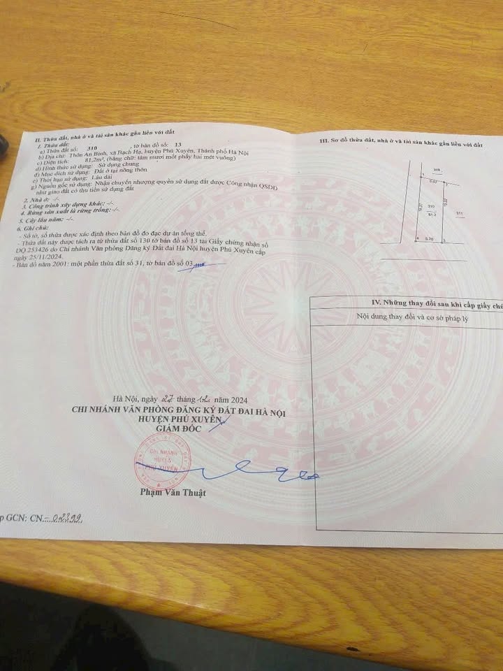 Đất Lô Góc 2 Mặt Tiền Kinh Doanh Tại An Bình, Phú Xuyên 81.2m² - Giá Chỉ 1.999 Tỷ!