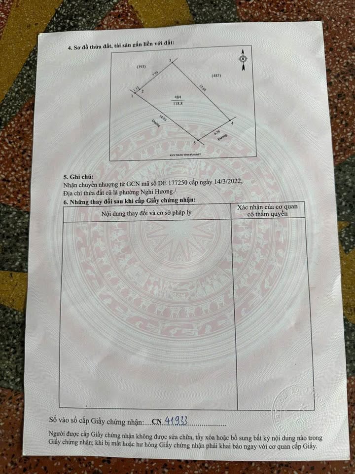 Đất nền Nghi Hương Cửa Lò 119m² - Hướng Đông Nam, dân cư đông đúc