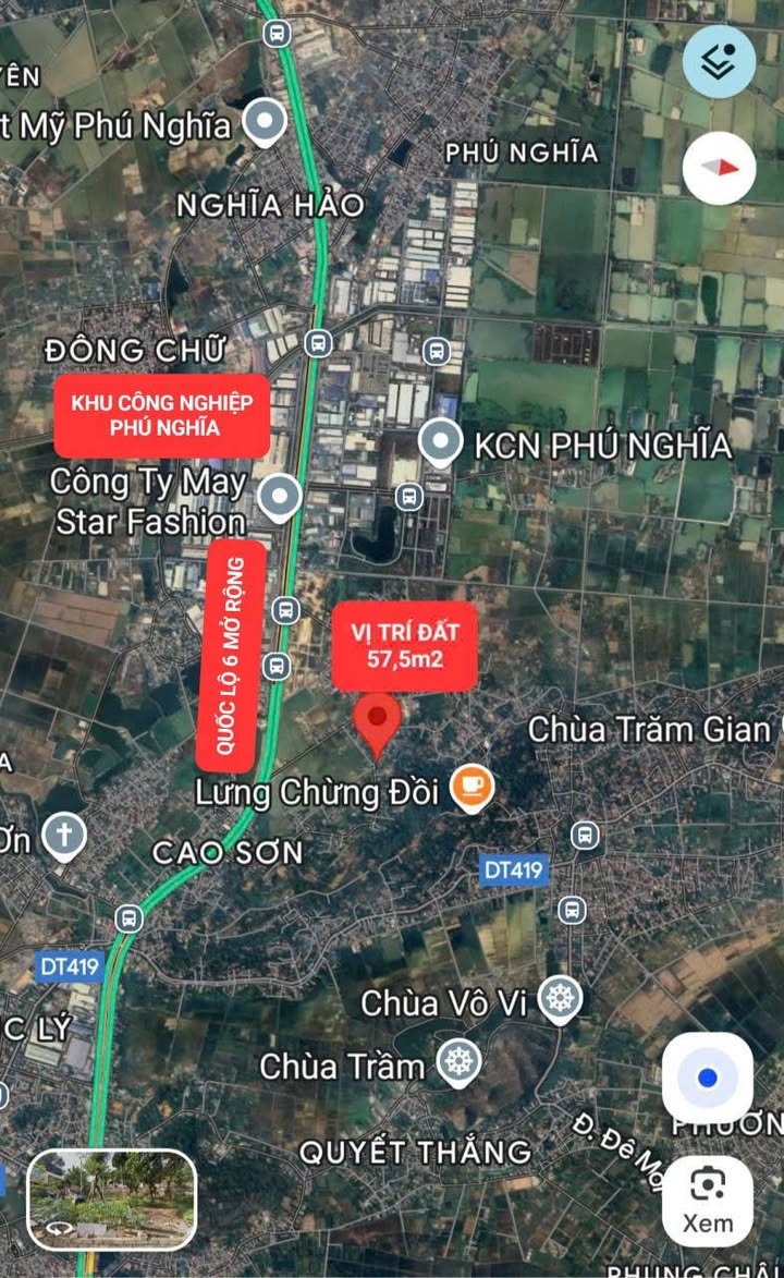 Bán đất mặt tiền đường Sơn Đồng, Tiên Phương, Chương Mỹ - 57.5m² chỉ 3 tỷ!