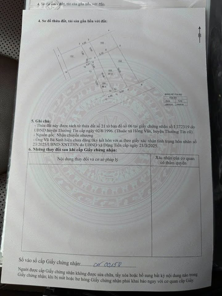 Đất nền Hồng Vân, Thường Tín 97m² giá chỉ 5.4 tỷ - Lô góc tuyệt đẹp!