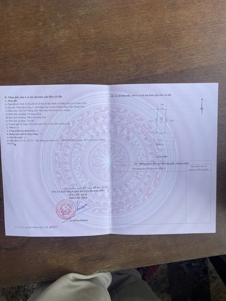 Đất nền liền kề mặt tiền MBQH 11 - Hoằng Quý 280m² giá 50 tỷ - Vị trí đắc địa cạnh KCN!