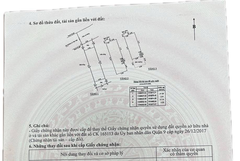 Nhà 1 trệt 2 lầu đường Phương Long, Thạnh Mỹ, quận 9, 69m² giá 6.6 tỷ - Cơ hội vàng cho gia đình!