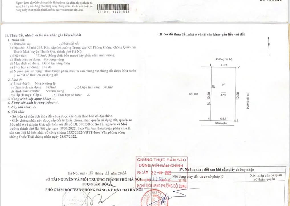 Căn hộ Khu Tập Thể Phòng Không Không Quân Thanh Mai 47.5m² - Giá siêu tốt, sẵn sàng ở ngay!