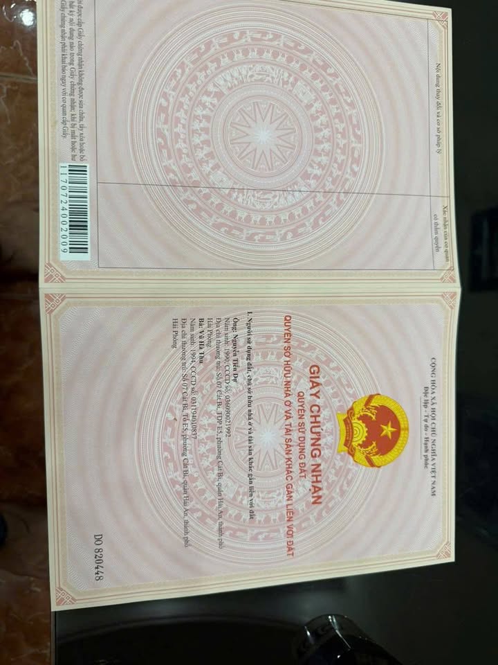 Đất nền chính chủ Hòa Nghĩa, Dương Kinh 61.5m² - Giá thỏa thuận, pháp lý rõ ràng!