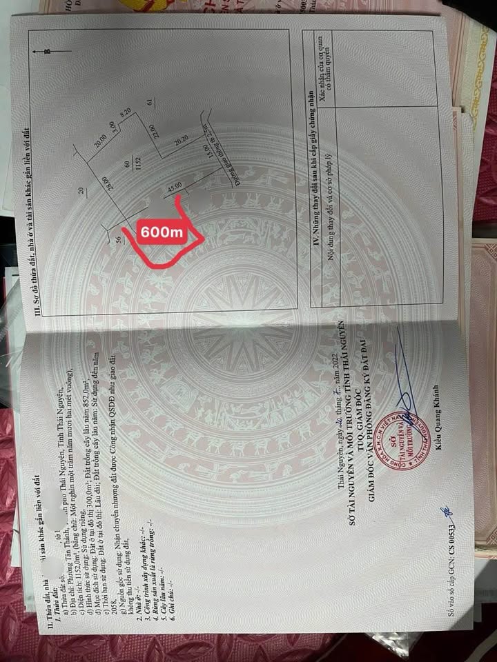 Đất nền Tích Lương Thái Nguyên 1152m² giá chỉ 1.152 tỷ - Cơ hội đầu tư không thể bỏ lỡ!