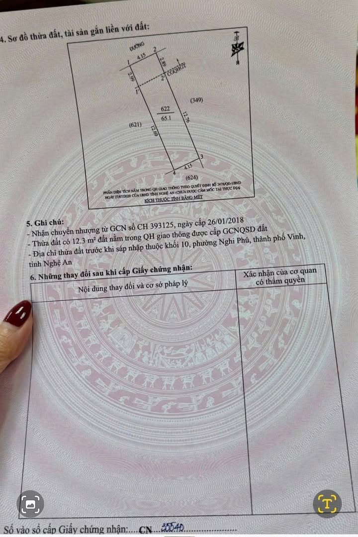 Đất Nghi Phú Vinh 65m² giá 2.520 tỷ - Vị trí đắc địa gần bệnh viện!