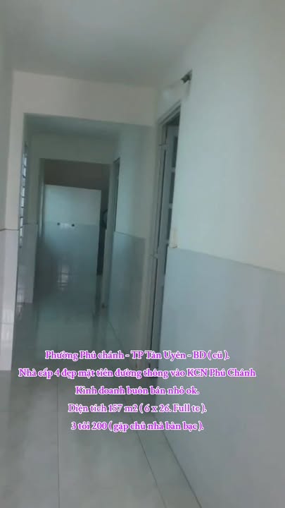 Nhà cấp 4 Phú Chánh, Tân Uyên 157m² giá 3.2 tỷ - Kinh doanh thuận lợi!