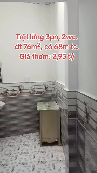 Nhà riêng hẻm xe 4 chỗ Tân An, Dĩ An 76m² - Giá chỉ 2.95 tỷ VND