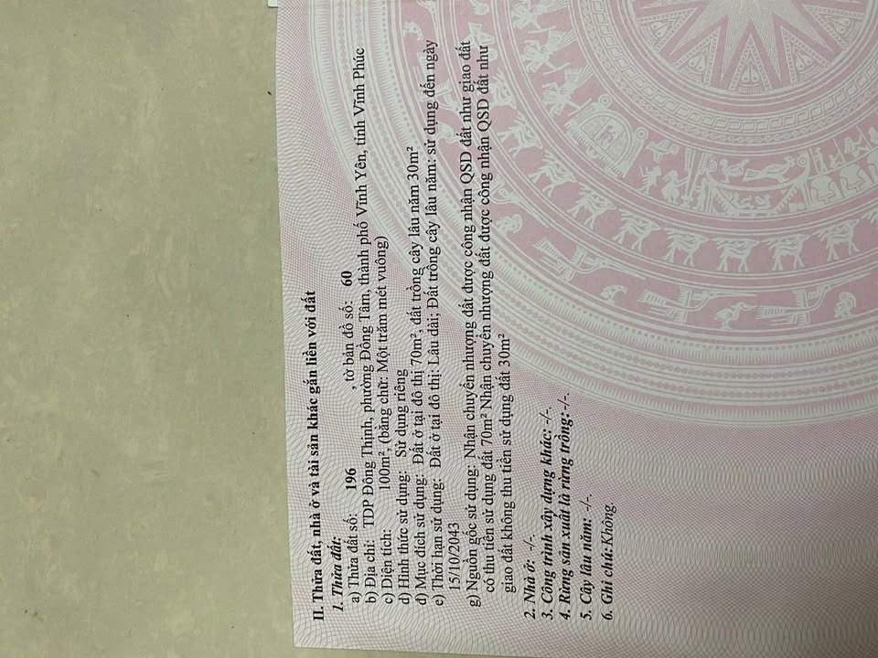 Đất nền Vĩnh Yên 106m² giá thỏa thuận - Sổ đỏ chính chủ, đầu tư sinh lời!