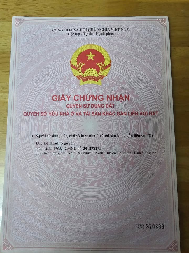 Đất nền ấp 5 xã Nhứt Chánh 72m² giá 1,1 tỷ - Cơ hội đầu tư hấp dẫn!