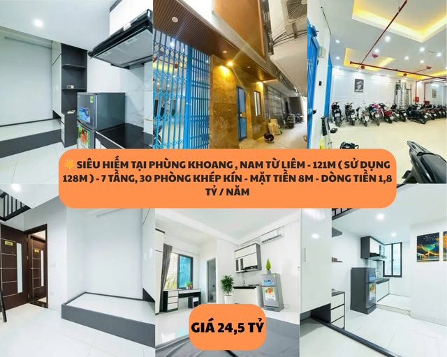 Căn hộ chung cư mini Phùng Khoang 121m² giá 24.5 tỷ - Tiềm năng khai thác cao!