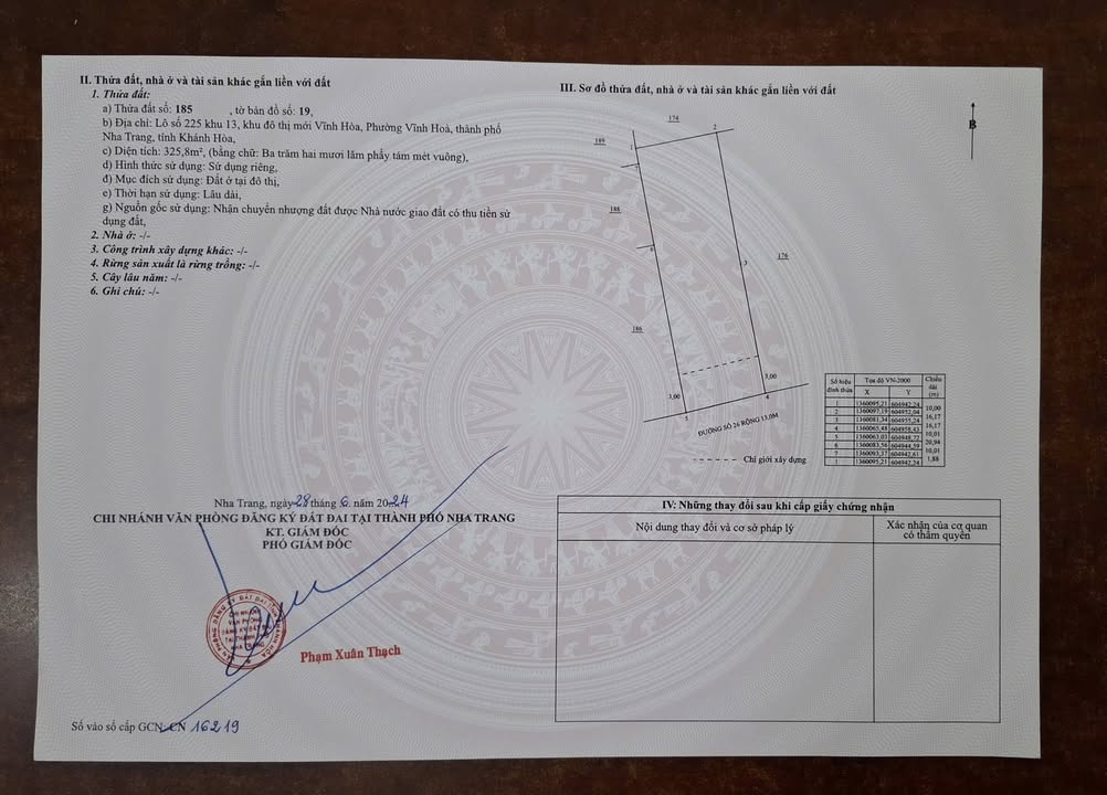 Bán đất KĐT Vĩnh Hòa Nha Trang 325m² giá chỉ 56 triệu/m² - Cơ hội đầu tư tuyệt vời!