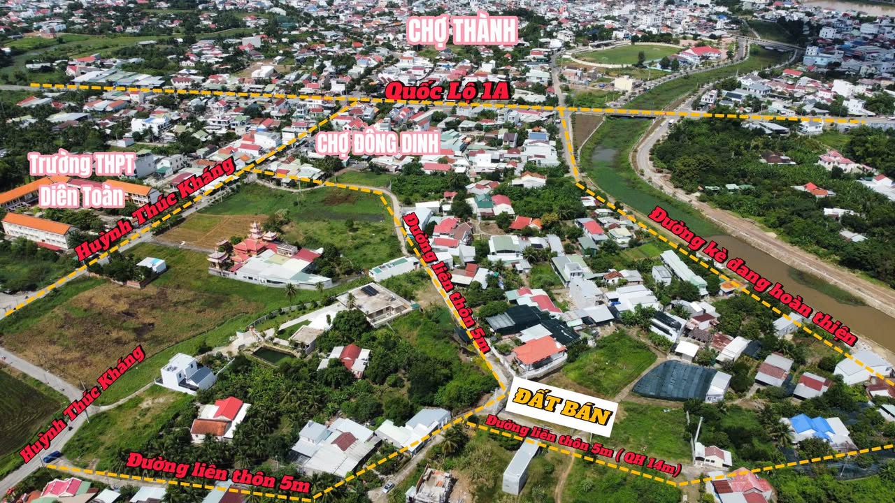 Đất nền xã Diên Toàn 94.6m² giá chỉ 1.42 tỷ - Pháp lý rõ ràng, vị trí thuận tiện!