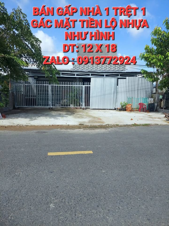 Nhà 1 trệt 1 gác tại Mỹ Thuận, Vĩnh Long, 216m² giá 1.8 tỷ - Cơ hội kinh doanh lý tưởng!