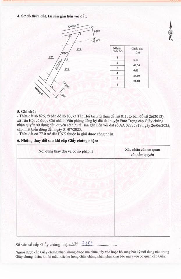 Đất thổ cư 2 mặt tiền Tân Hội 225m² giá 900 triệu - Đầu tư sinh lời cao!