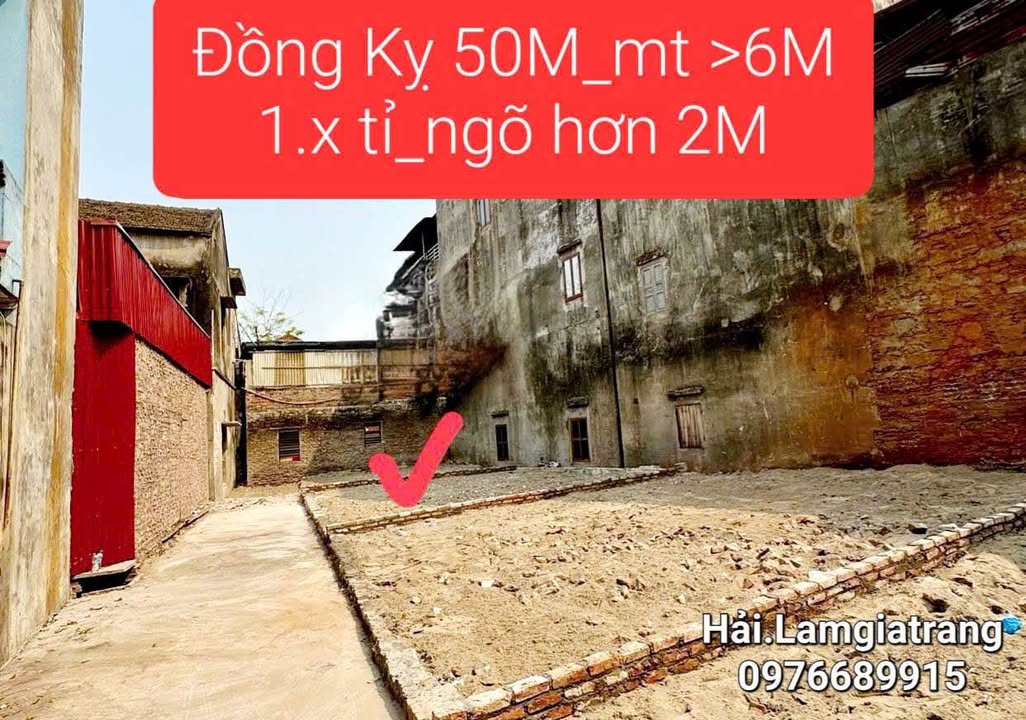 Đất nền Đồng Kỵ, Từ Sơn 50.3m² giá 1.6 tỷ - Nơi an cư lý tưởng!