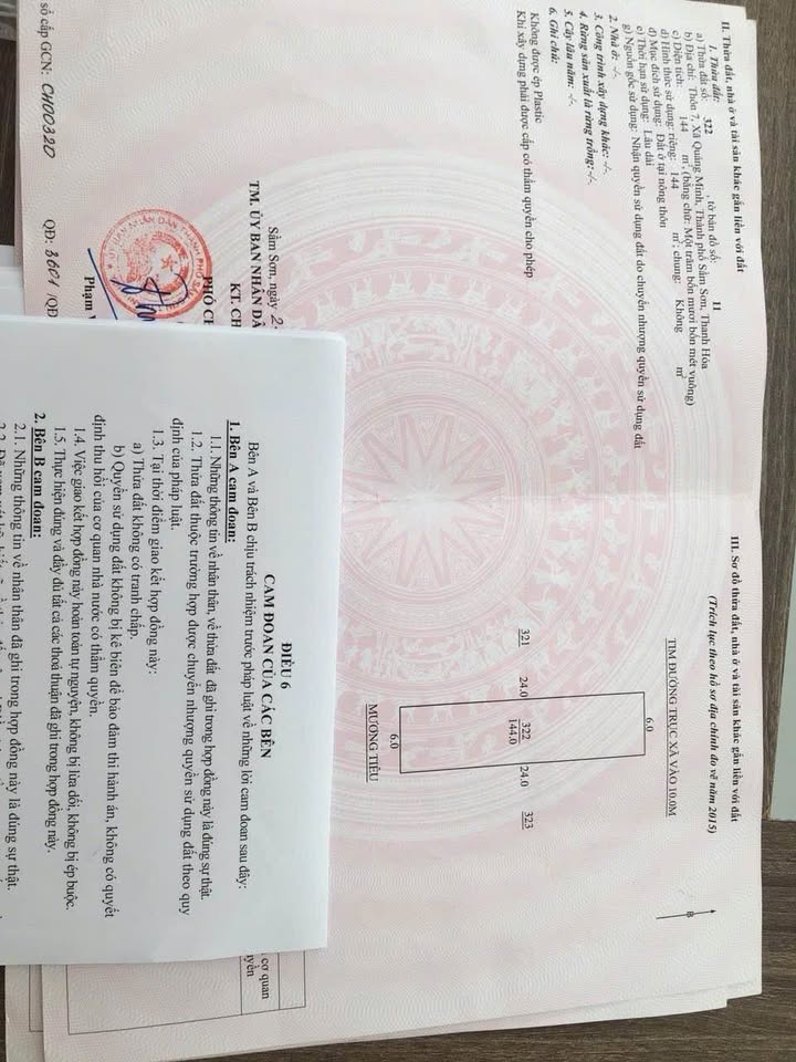 Đất nền trục chính Xã Quảng Minh 144m² giá 1.4 tỷ - Vị trí đẹp, giao thông thuận lợi!