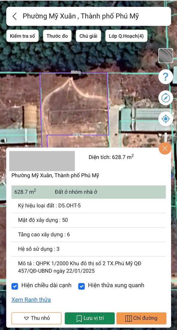 Đất nền khu phố Thị Vải, phường Phú Mỹ, Bà Rịa - Vũng Tàu 110m² - Giá chỉ 3xx triệu!